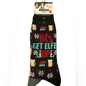 Let’s get Elfed Up Men’s Funny Christmas Socks 2 Pairs